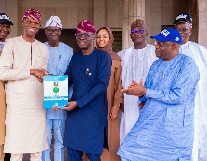 SANWO-OLU PICKS APC GOVERNORSHIP FORMS